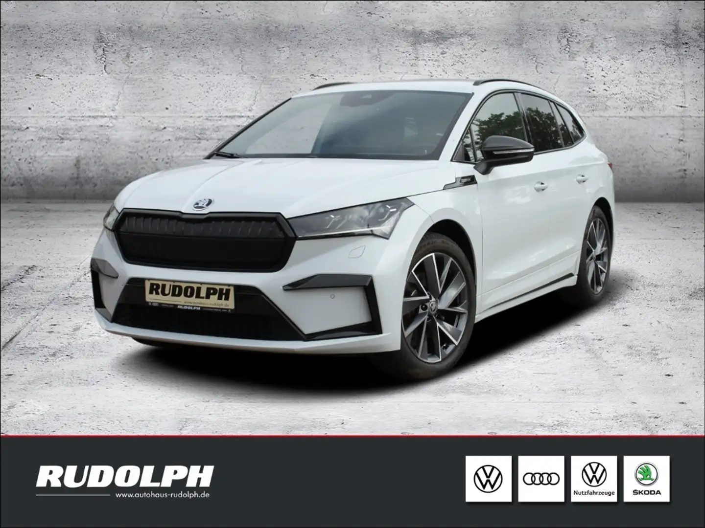 Skoda Enyaq 60 Sportline ACC LED HUD Rückfahrkam. Navi Weiß - 1