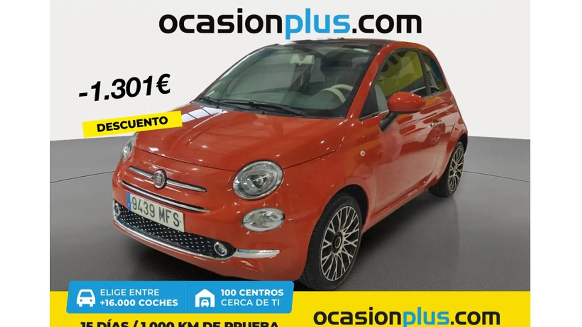 Fiat 500 1.0 Hybrid Dolcevita 52kW Naranja - 1