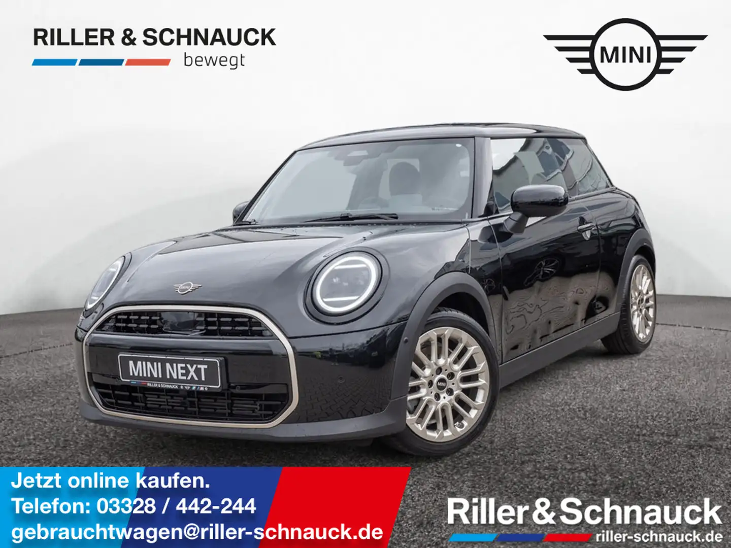 MINI Cooper C Favoured Trim LED+HUD+NAVI+PDC+KEYLE Schwarz - 1