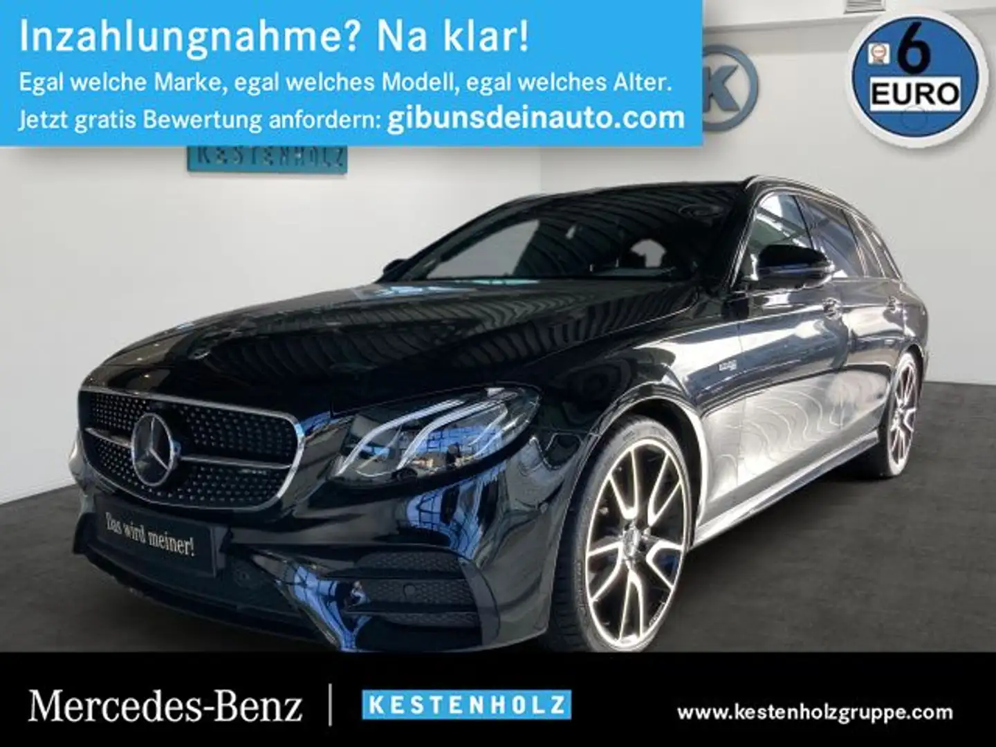 Mercedes-Benz E 430 E 43 4MATIC T-Modell LEDER+AMG+AIRMATIC+AHK+360° Nero - 1