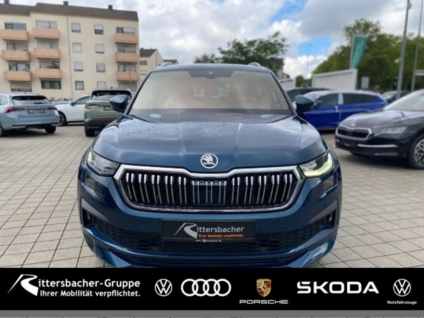 Skoda Kodiaq 2.0 TDI 4x4 DSG L&K AHK Pano 7-Sitzer Blau - 1