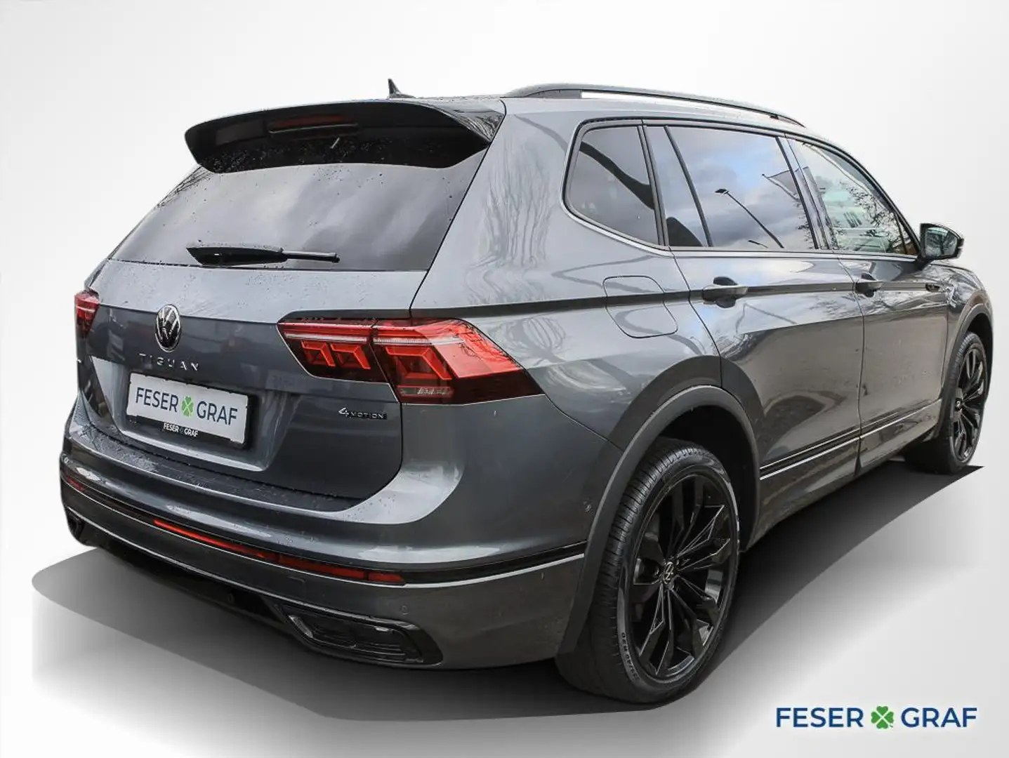 Volkswagen Tiguan Allspace 2.0 TDI 4M R-Line AHK Navi Pano Šedá - 2