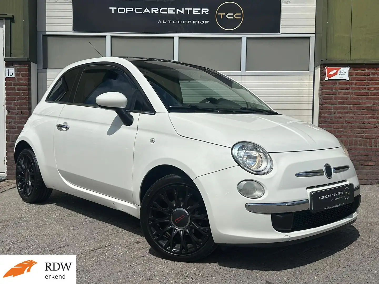 Fiat 500 0.9 TwinAir Lounge/AIRCO/PANO/LM.VELG/APK Blanc - 1