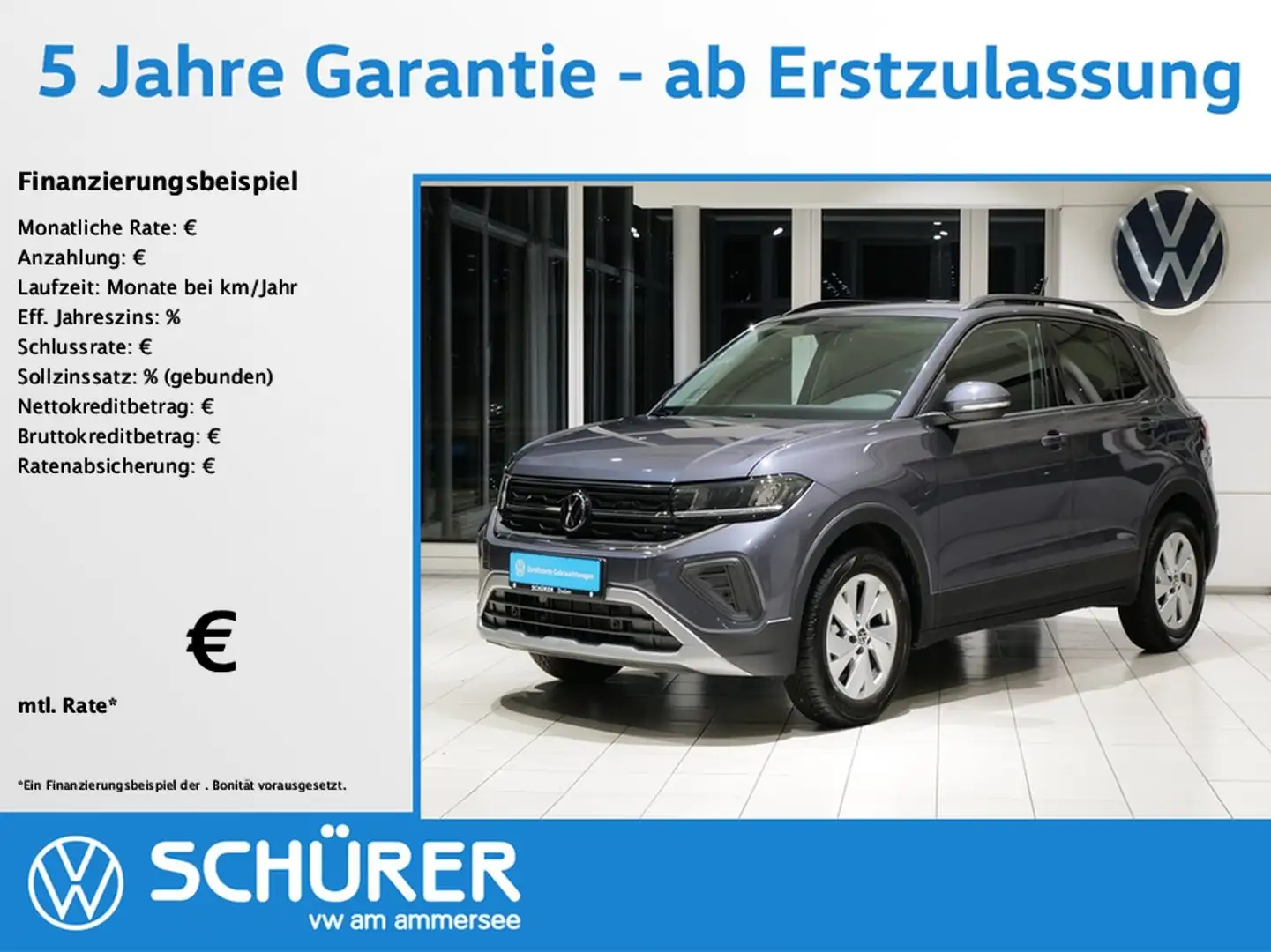 Volkswagen T-Cross 1.0TSI Life LED RKam ACC IQ-Drive Grau - 1