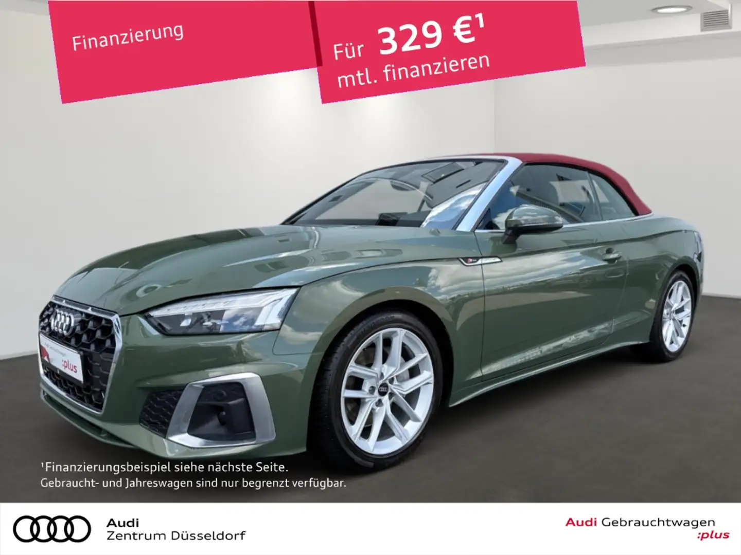 Audi A5 Cabriolet 40 TFSI S line MATRIX 360 VIRTUAL AHK Verde - 1