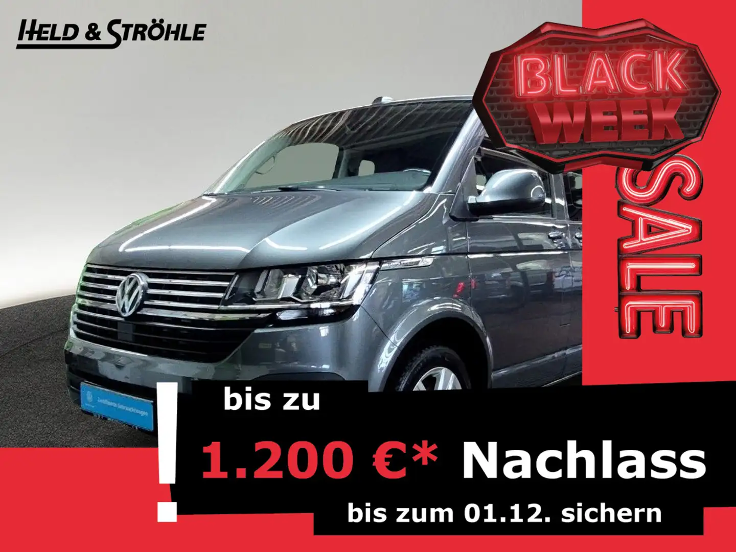 Volkswagen T6.1 Multivan Comfortline 2.0 TDI DSG AHK STDHZG Grijs - 1