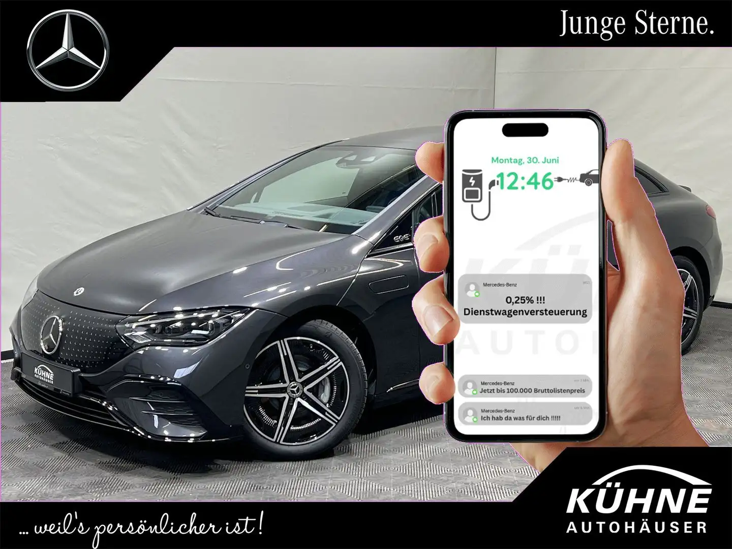 Mercedes-Benz EQE 350 AMG Premium Night Panorama+HuD+22KW !!! Grau - 1