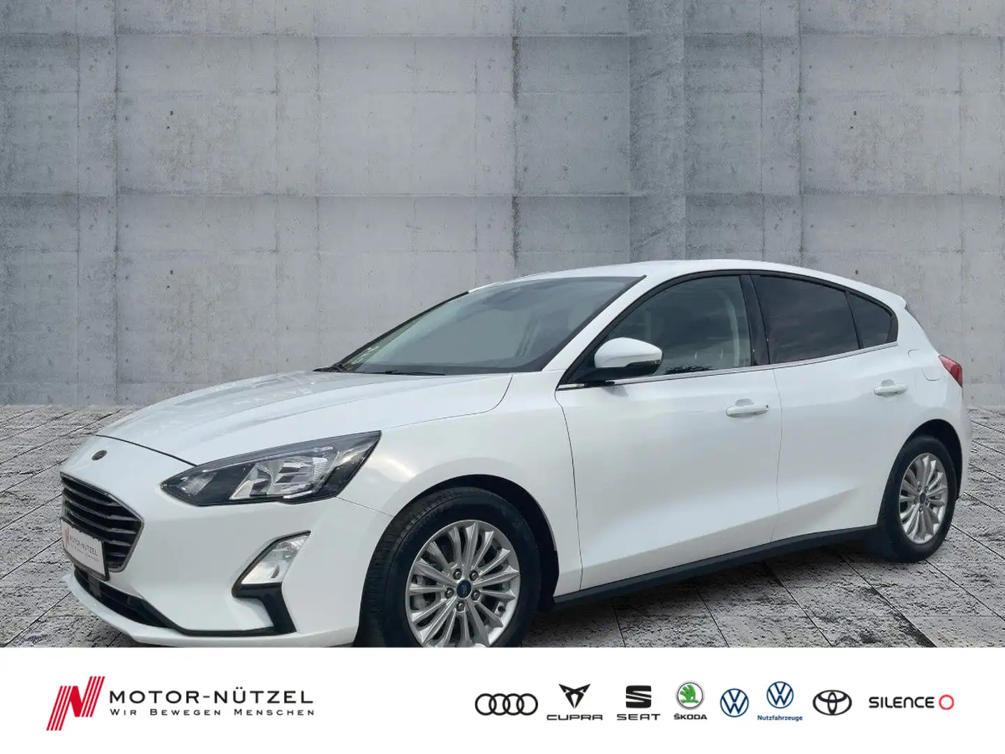 Ford Focus 1.0 EcoBoost Titanium LED+NAVI+ACC+DAB+B&O Weiß - 1