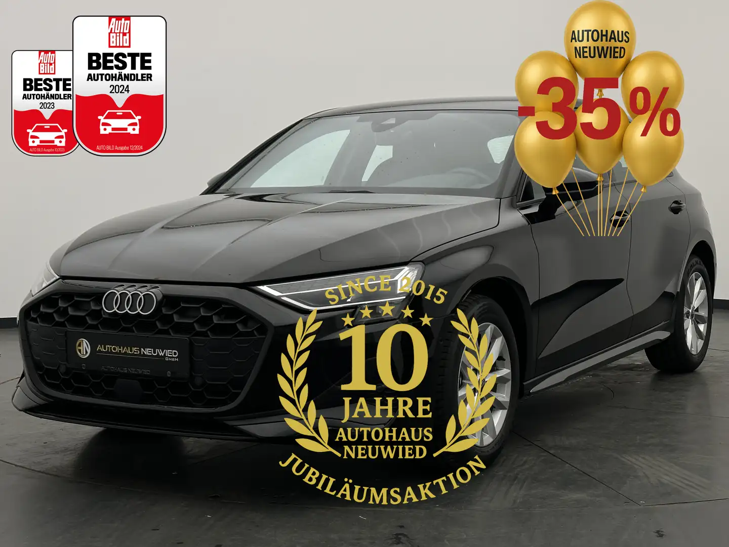 Audi A3 A3 SB 35 TFSI +LED-SW+CAM+ASSISTENZ+CARPLAY+ACC+ Negro - 1