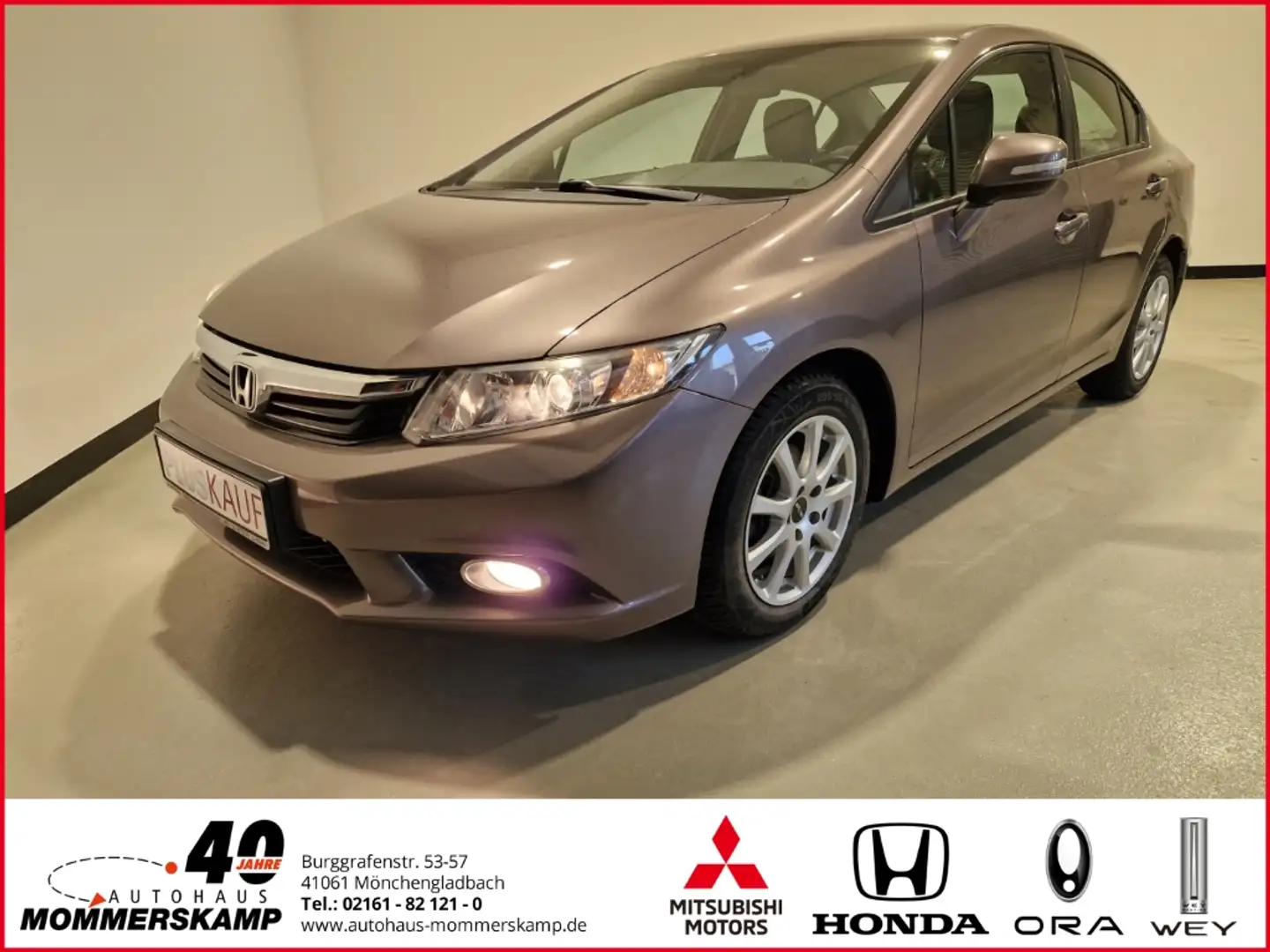 Honda Civic Comfort 1.8+Klimaautom+Alarm+Notbremsass.+Berganfa Gümüş rengi - 1