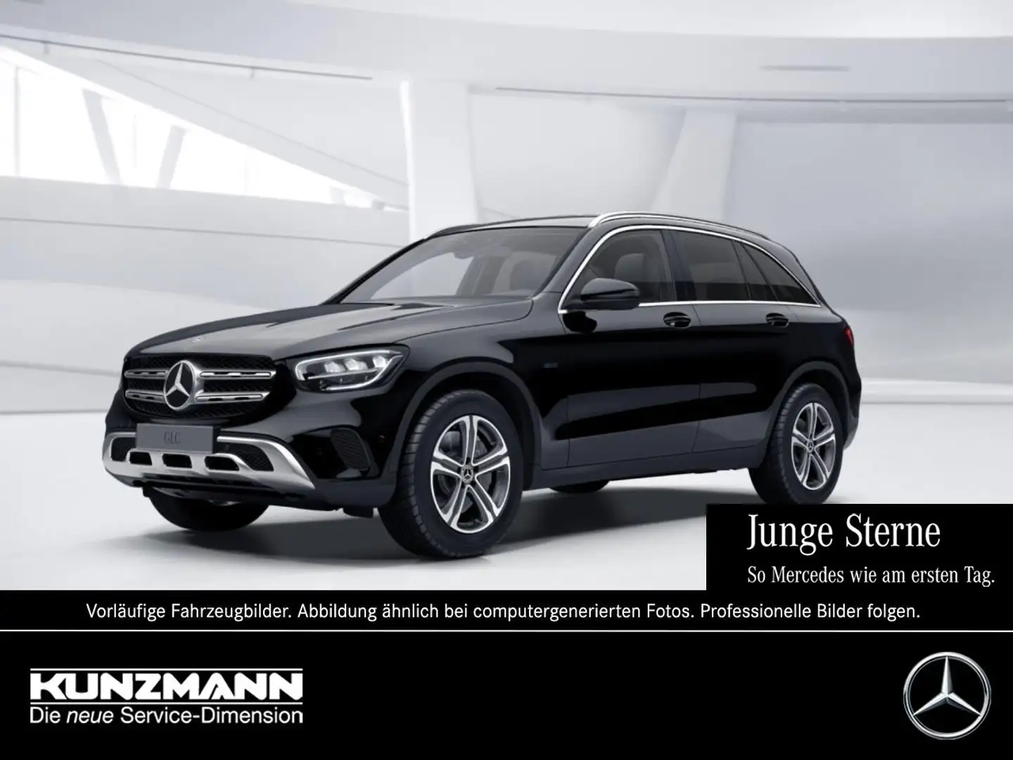 Mercedes-Benz GLC 300 e 4M Exclusive MBUX Navi EasyP AHK ParkP Schwarz - 1