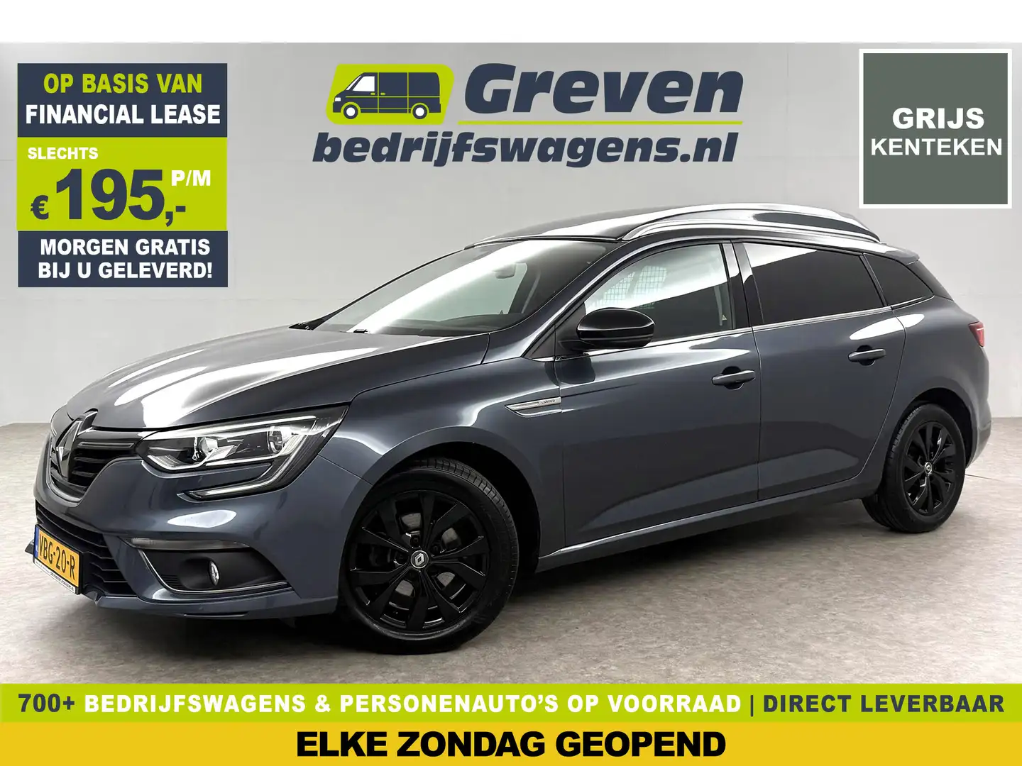 Renault Megane Energy TCe Limited | VAN | Grijs kenteken | EMISSI Grijs - 1