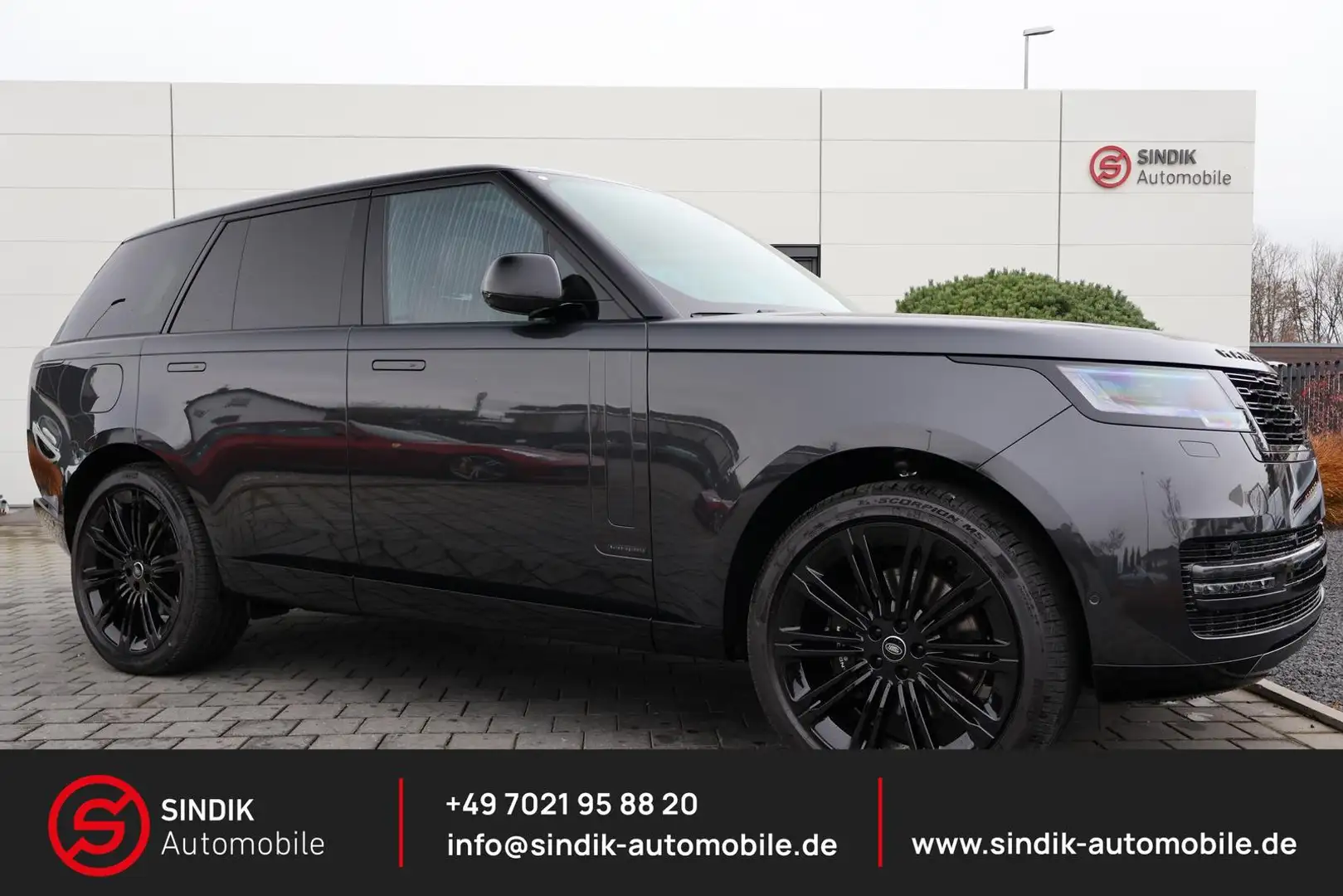 Land Rover Range Rover D350 SWB AUTOBIOGRAPHY-RearTV-AHK Gris - 1
