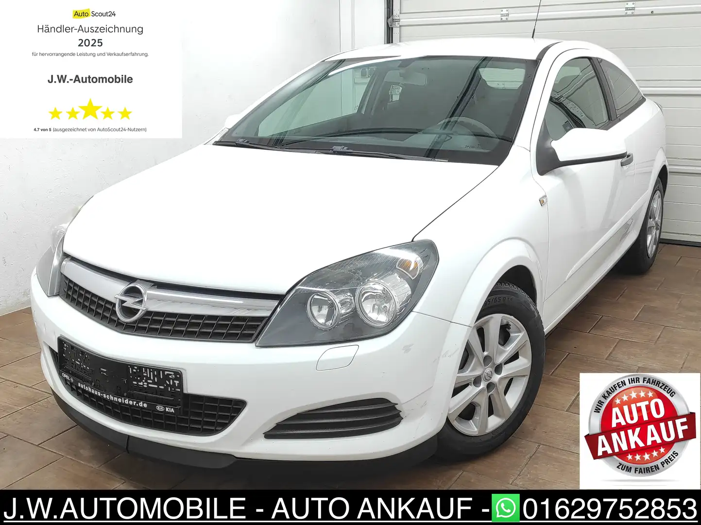 Opel Astra H GTC 1.4 KLIMA EURO-4 ESP Selection "110 Jahre" Biały - 1