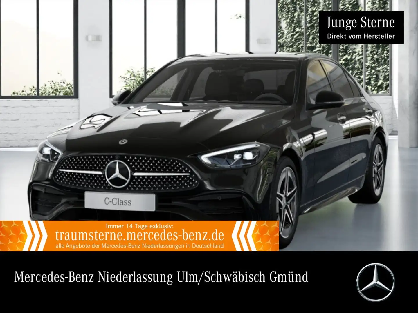 Mercedes-Benz C 300 e AMG+NIGHT+360+LED+TOTW+KEYLESS+9G Schwarz - 1