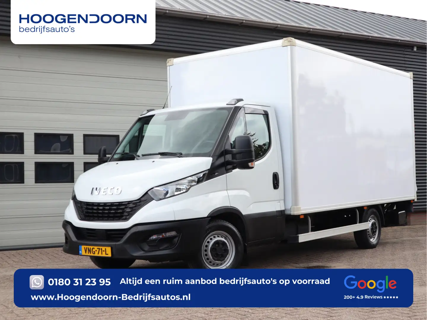 Iveco Daily 35S14 - 136pk Euro 6 Bakwagen - Dhollandia Klep + Blanc - 1