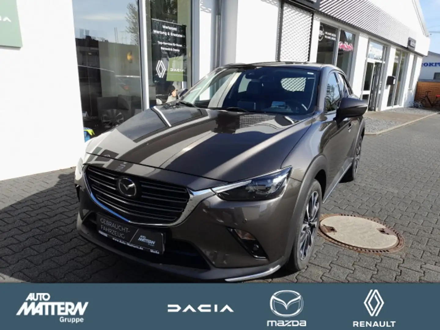 Mazda CX-3 Klimaaut.|Einparkhilfe|LED|SHZ|1.Hd. Gris - 1