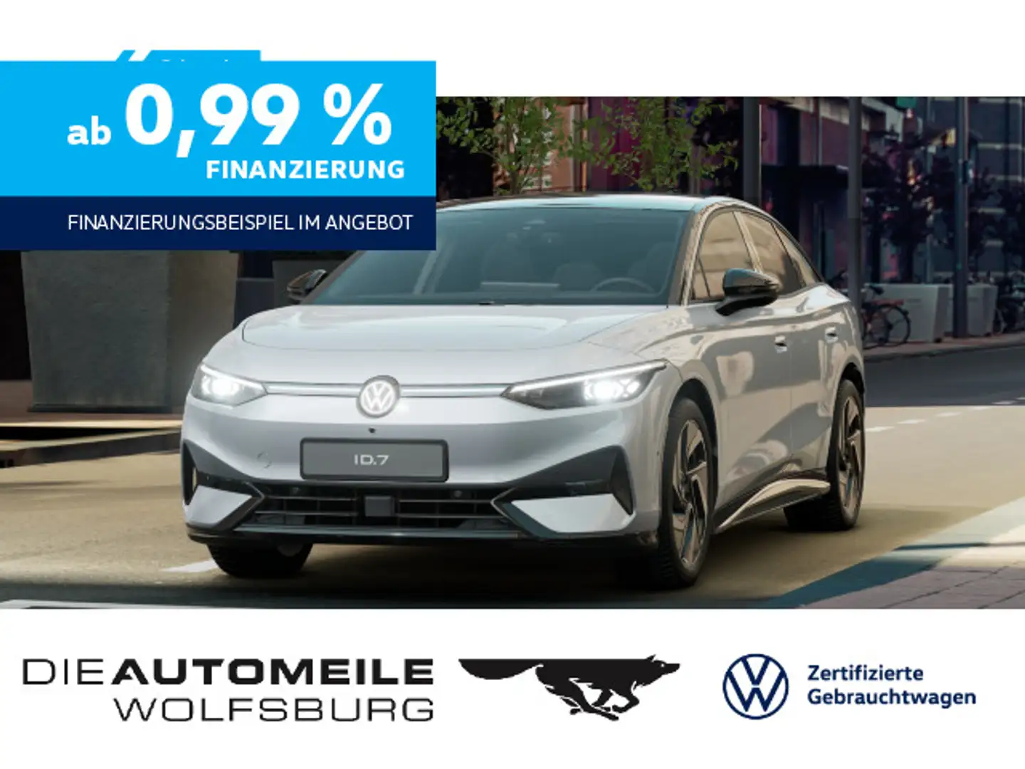 Volkswagen ID.7 Pro Pro Matrix/ACC/HeadUp/AHK/DCC Silber - 1
