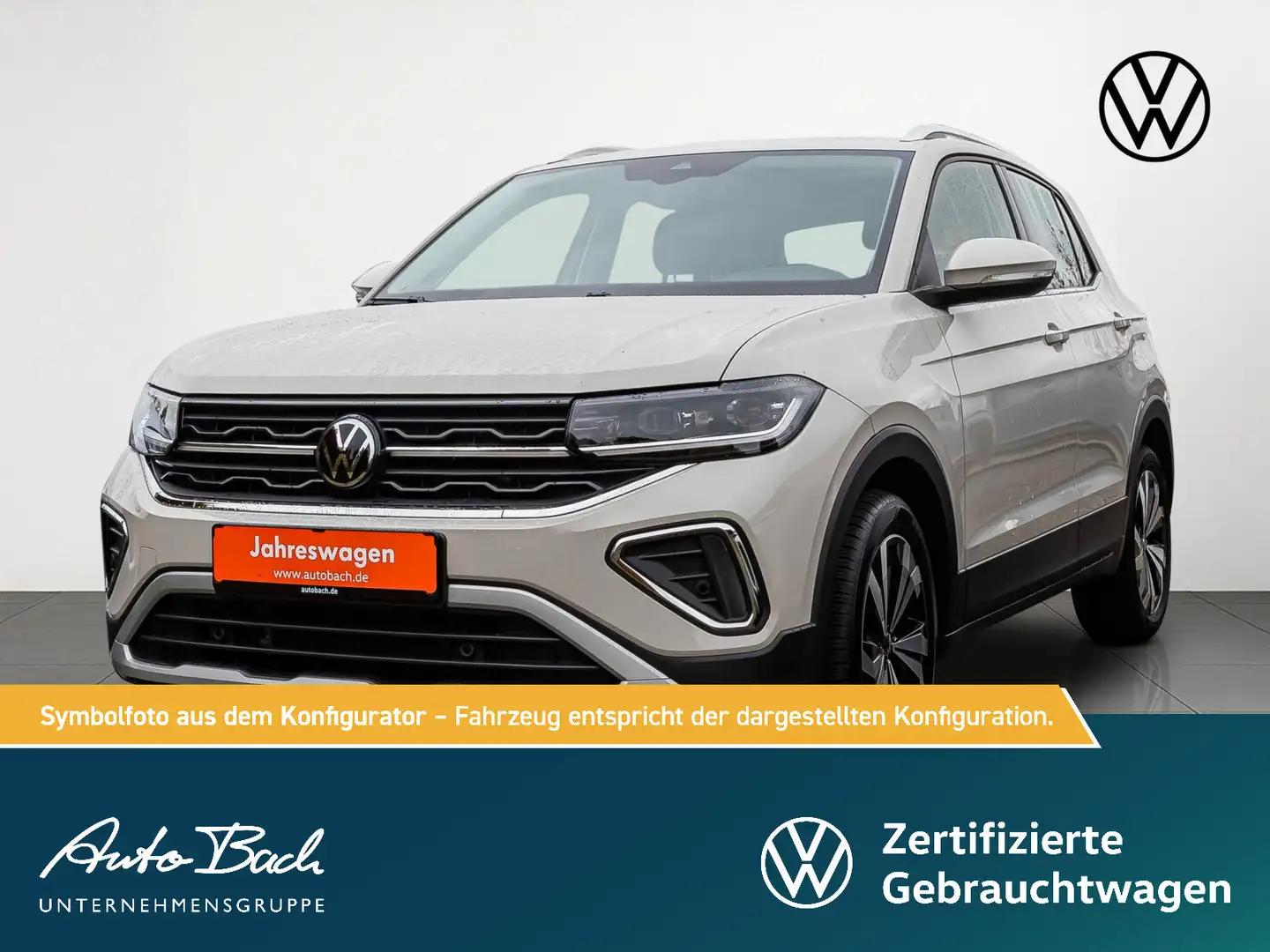 Volkswagen T-Cross 1.0 TSI Style DSG Navi LED ACC EPH DAB Gris - 1