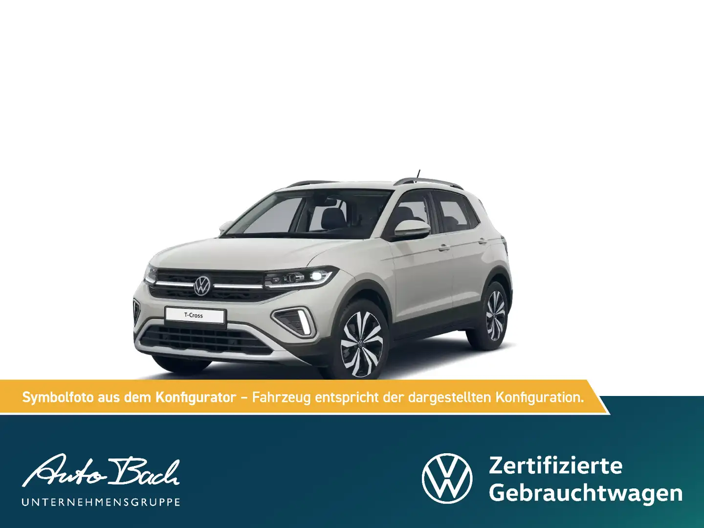 Volkswagen T-Cross 1.0 TSI Style DSG Navi LED ACC EPH DAB Grau - 1