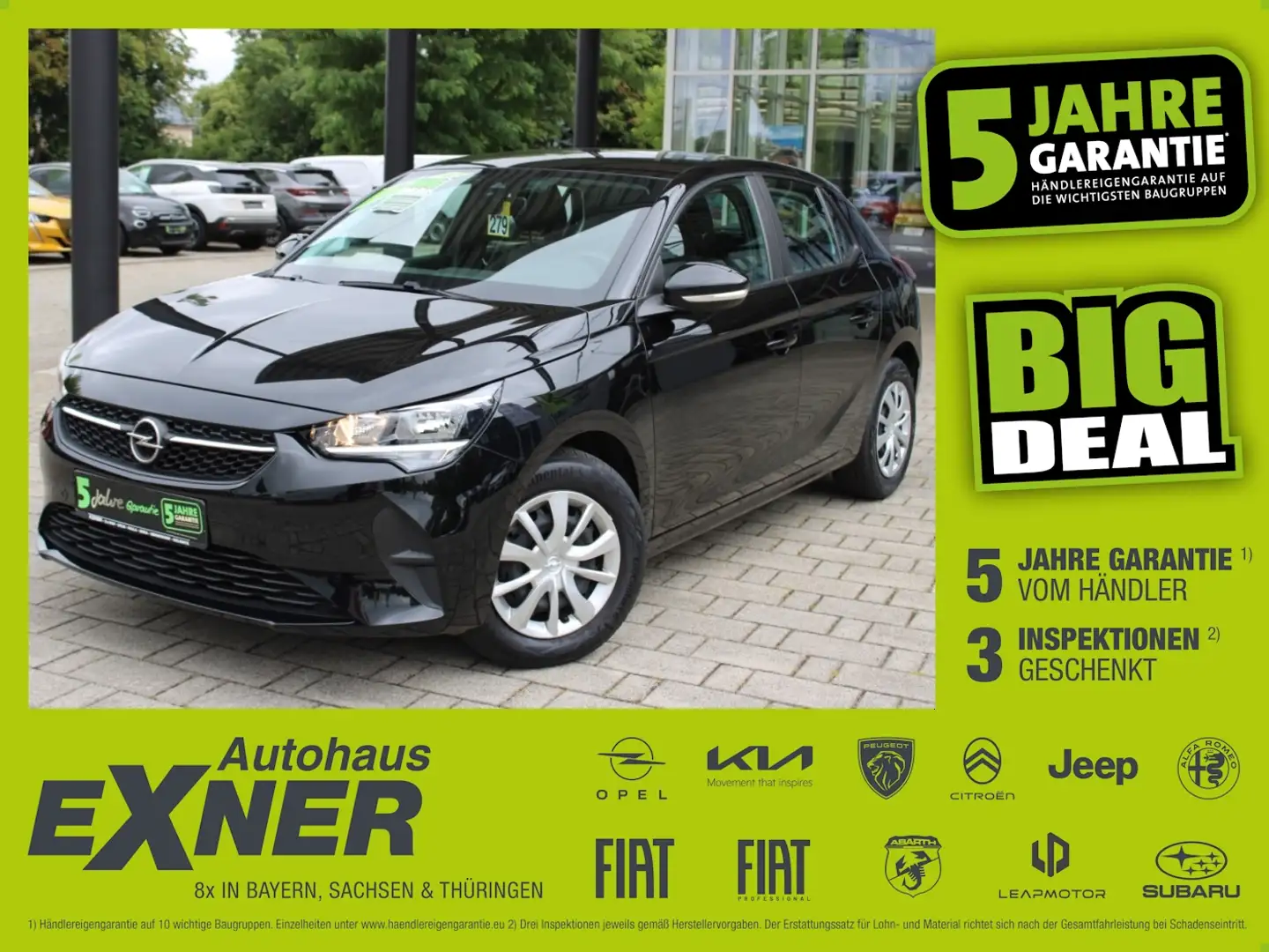 Opel Corsa F 1.2 EDITION Navi+Kam.+SpurH Schwarz - 1