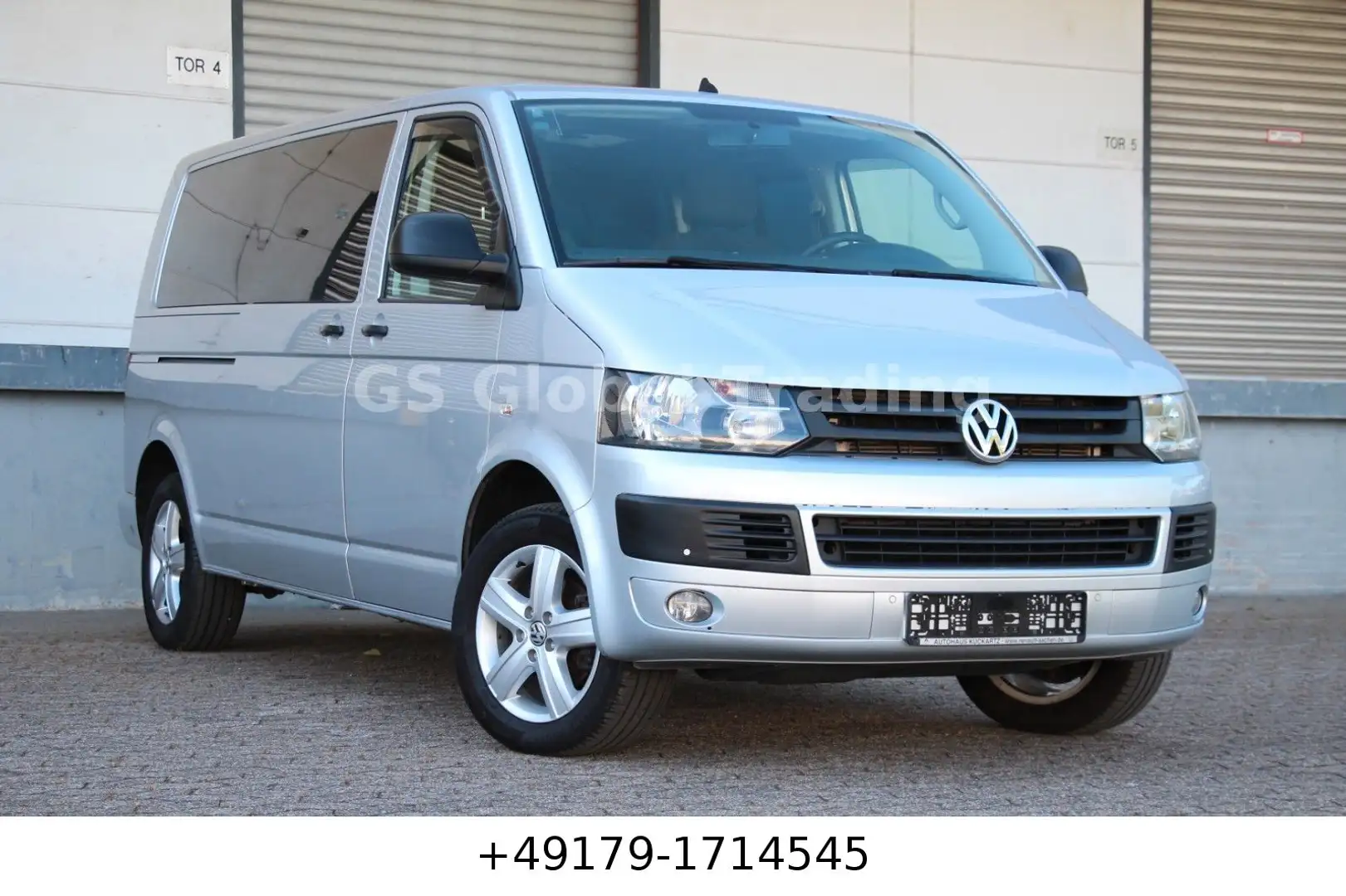 Volkswagen T5 Caravelle Lang 2.0TDI Autm. Klima Navi PDC BC Plateado - 2