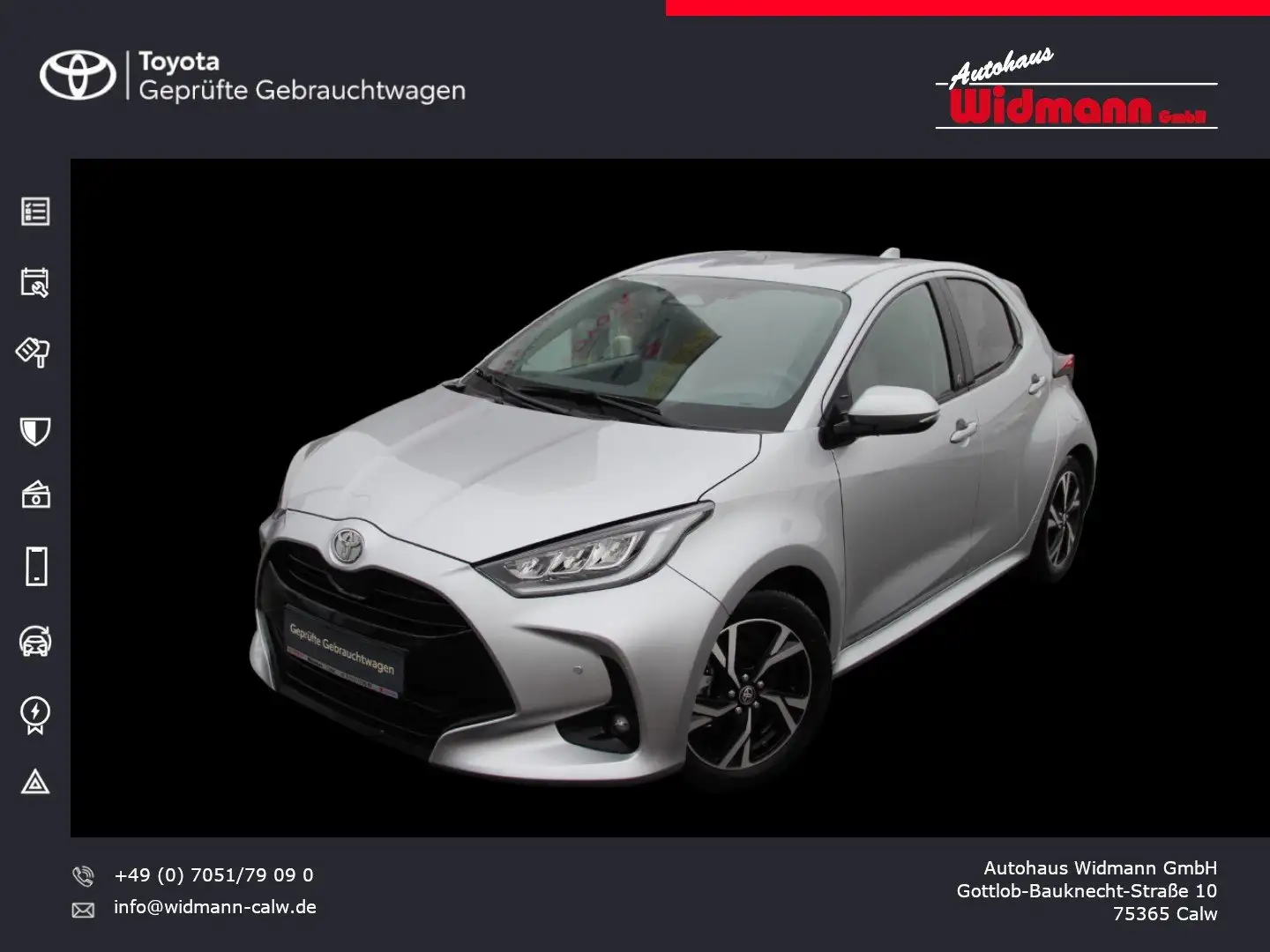 Toyota Yaris 1.5 Hybrid Team D Klima Safety-Paket Zilver - 1
