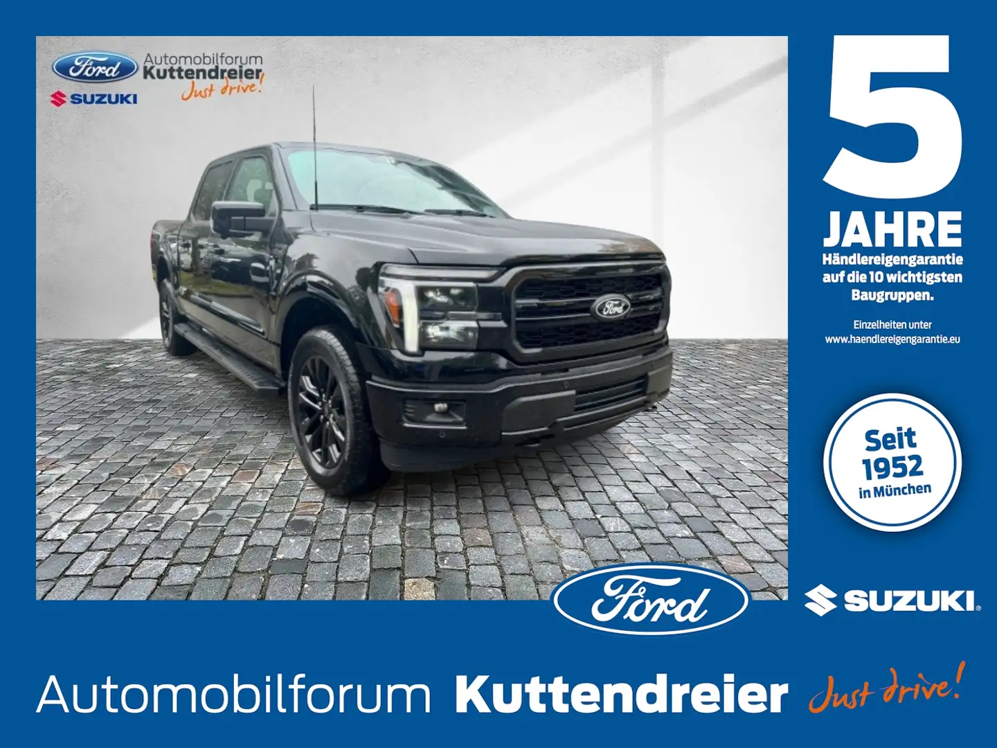 Ford F 150 F150 Lariat 4x4 5.0L V8 MY 25 Black EDI neues Mod Noir - 1