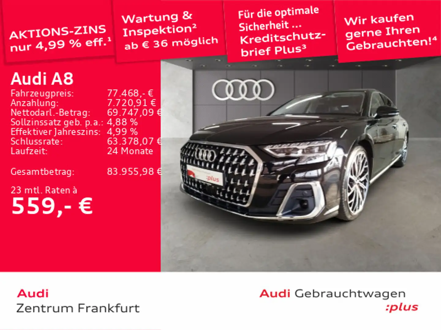 Audi A8 50 TDI quattro Digitaler Matrix-LED air suspe Schwarz - 1