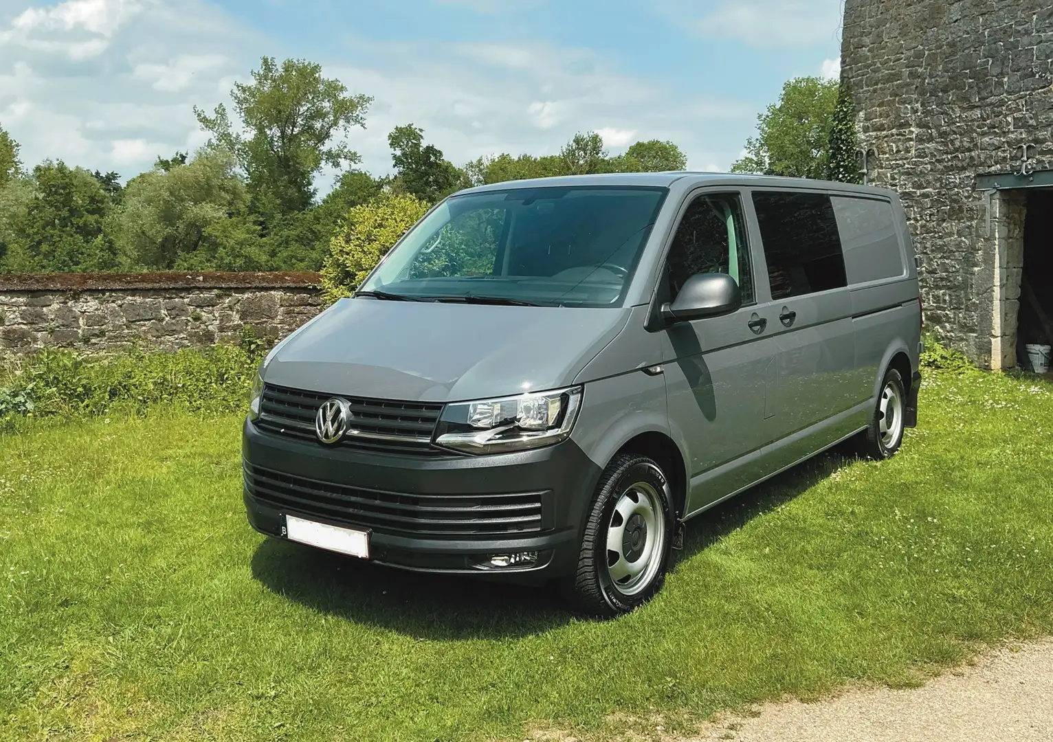 Volkswagen T6 Transporter Transporter 2.0 TDi SCR BMT DSG (EU6d-TEMP) Gris - 2