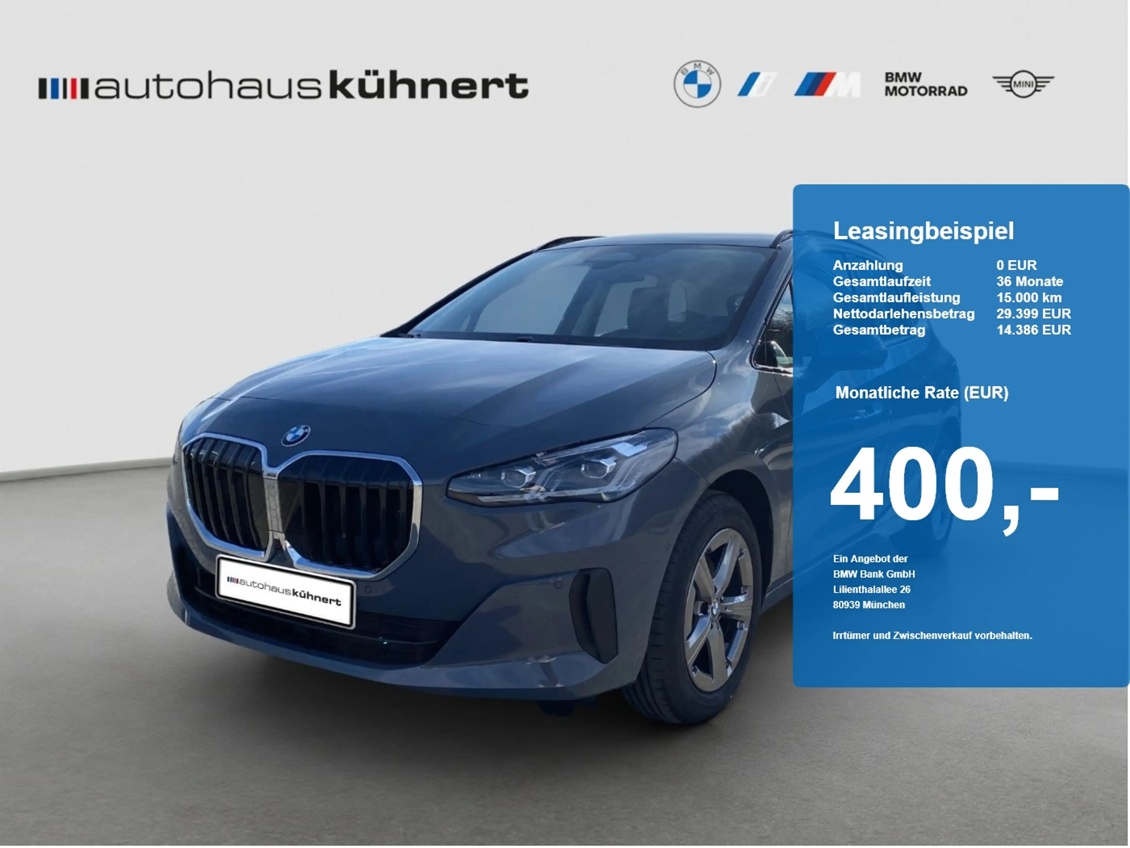 BMW 220 220i Active Tourer UPE 50.710 EUR Head-Up-Display