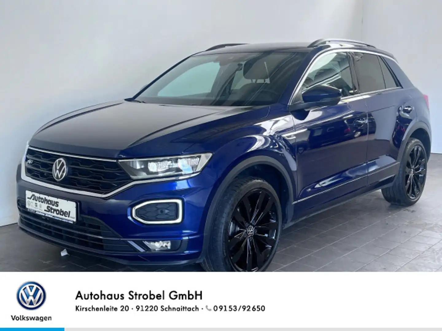 Volkswagen T-Roc 2.0 TSI DSG Sport R-line 4M ACC AHK DCC LE Blau - 1