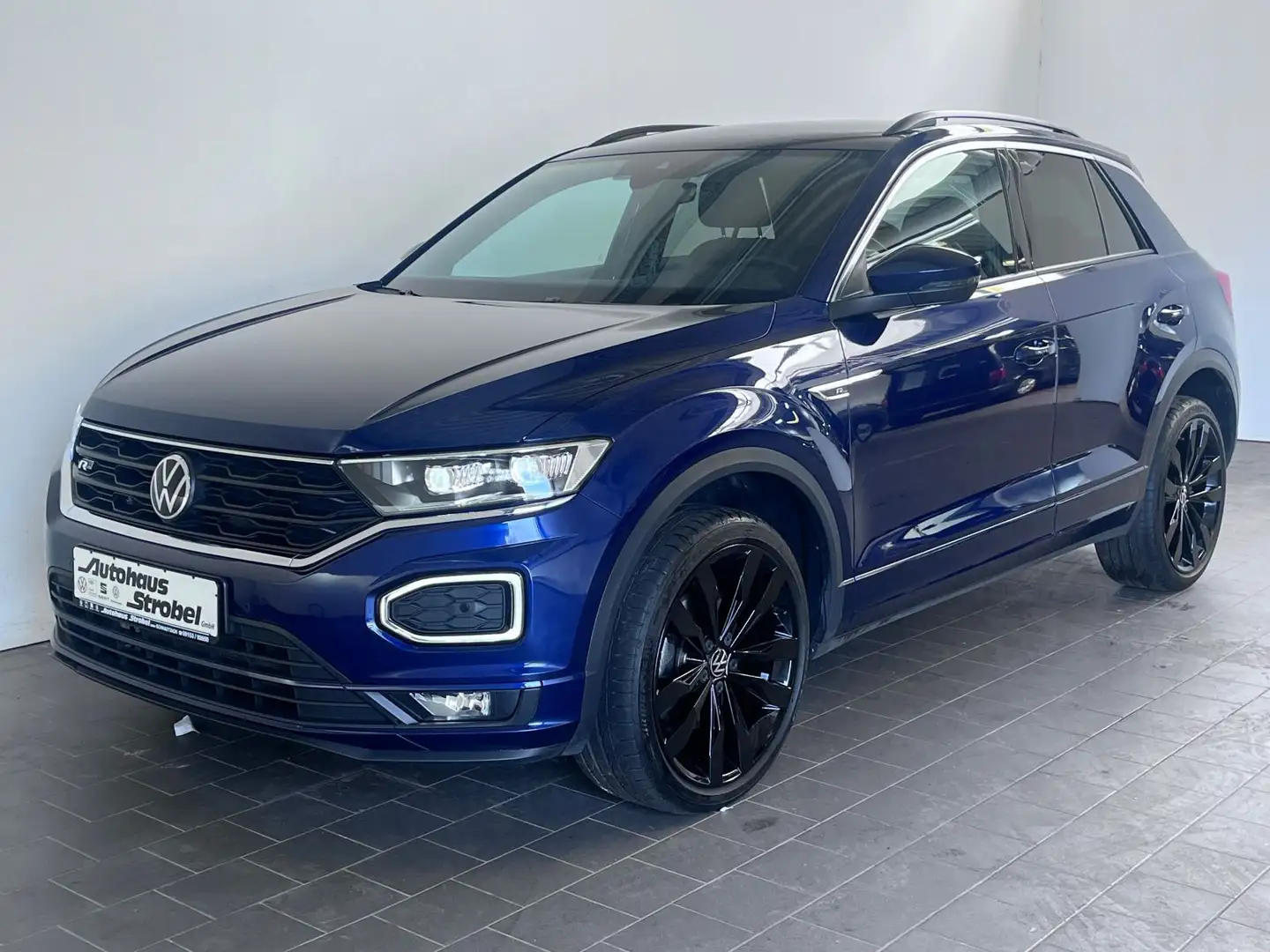 Volkswagen T-Roc 2.0 TSI DSG Sport R-line 4M ACC AHK DCC LE Blau - 2