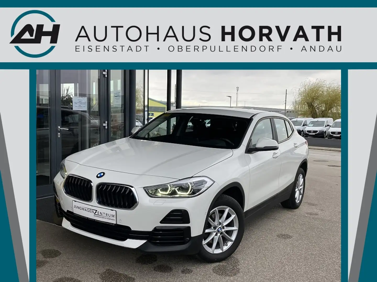 BMW X2 sDrive 18d Aut.!HEAD-UP,ACC,NAVI,KAMERA,LED! Weiß - 1