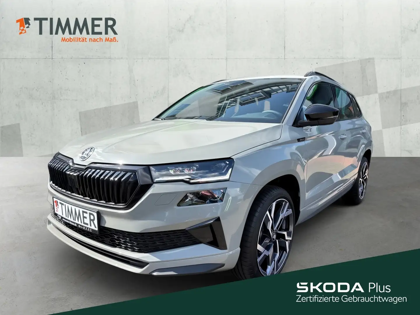 Skoda Karoq 2.0 TDI Sportline *PANO*AHK*19ZOLL*NAVI* Grau - 1