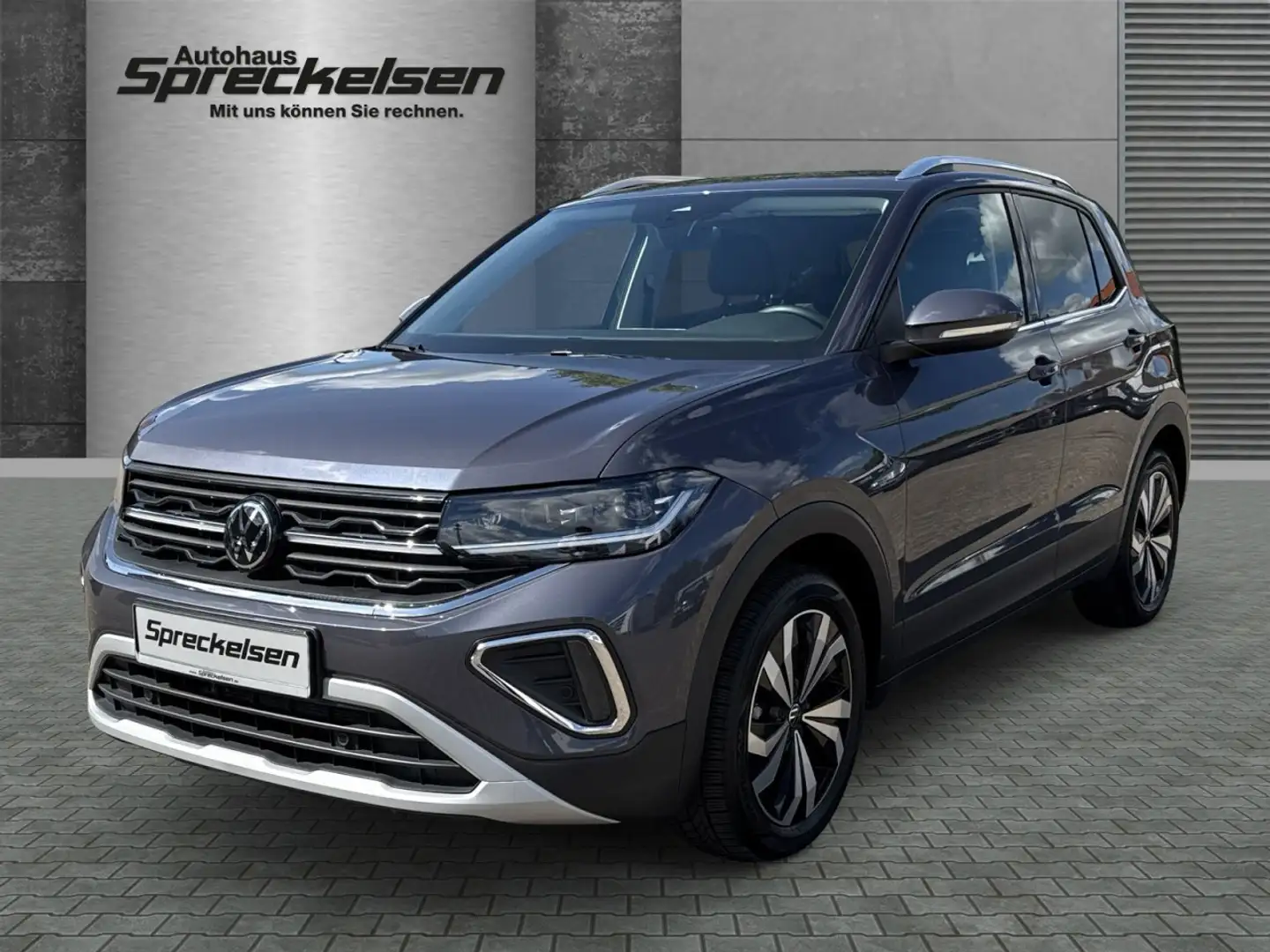 Volkswagen T-Cross 1.0 TSI Style++Aut.++Matrix LED++Rückfahrkamera++ Grigio - 1