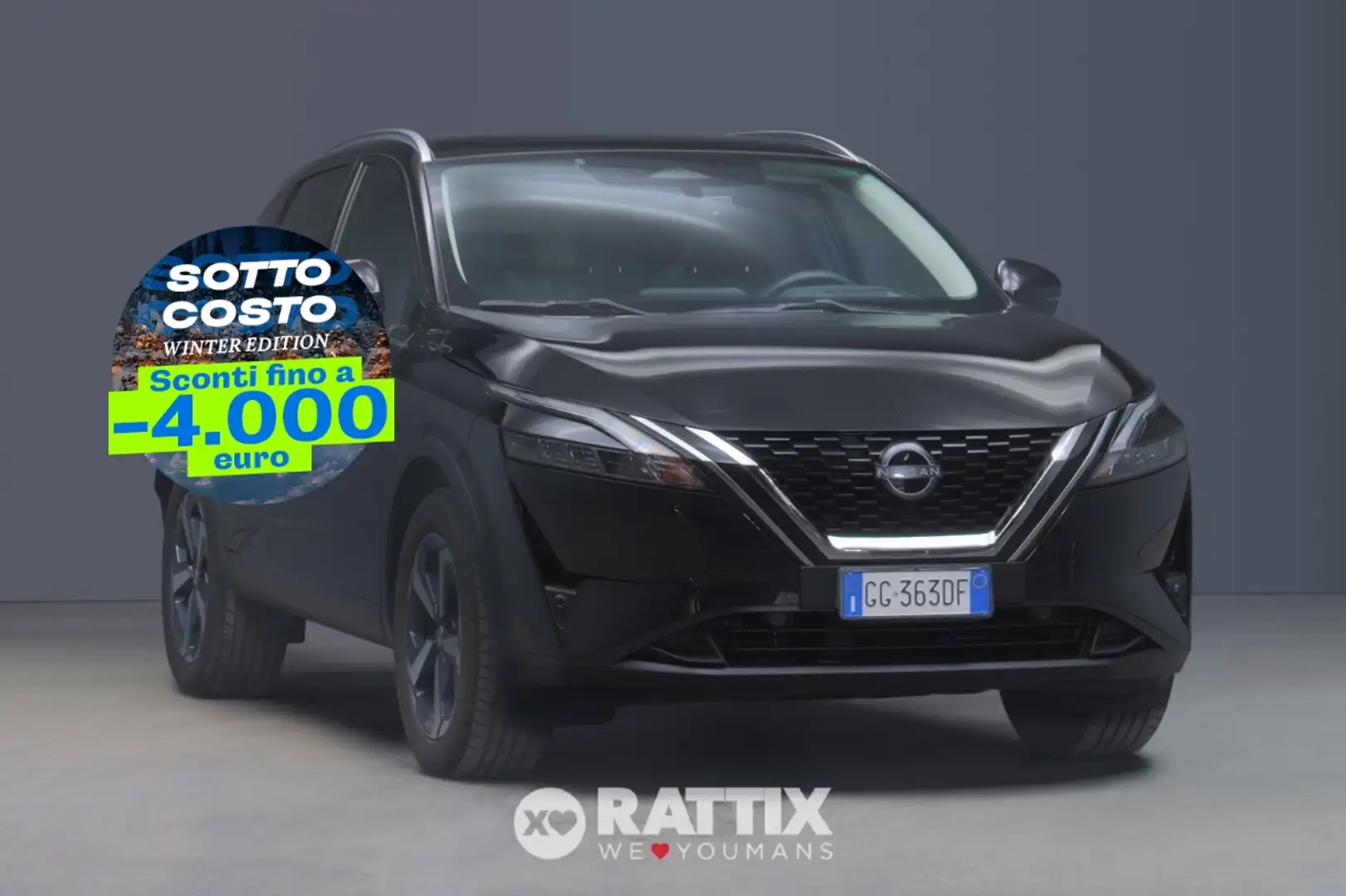 Nissan Qashqai 1.3 Mhev 140CV N-Connecta + tetto panoramico crna - 1