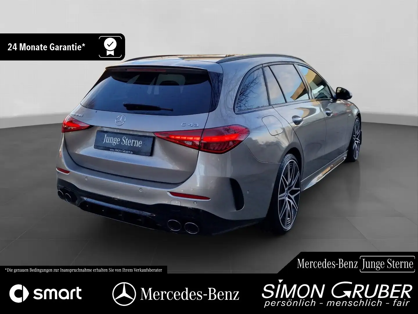 Mercedes-Benz C 43 AMG C 43 T 4M AMG Pano Nappa DigiL Carbon DriverS Silber - 2