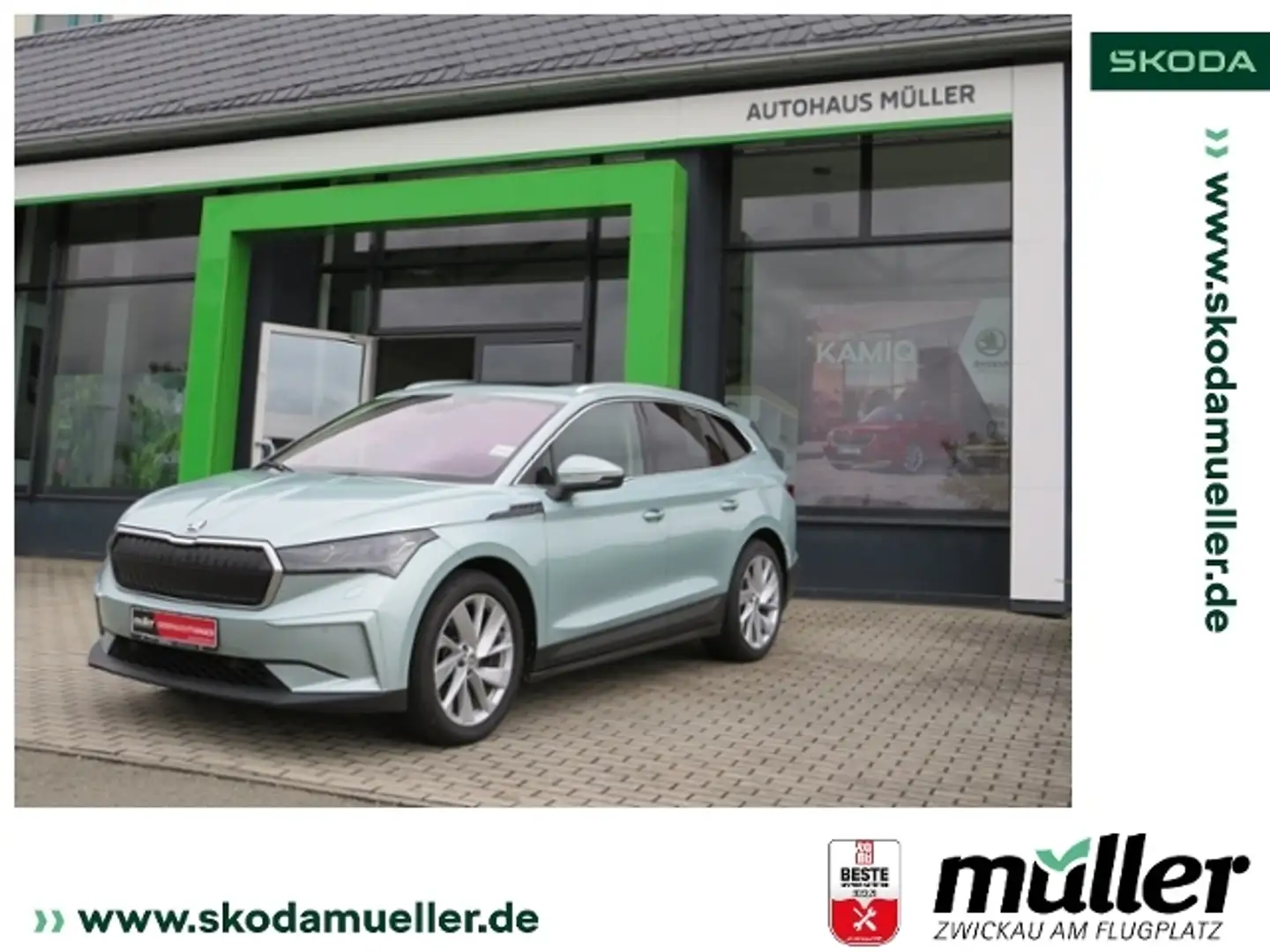 Skoda Enyaq iV 80 Lounge AHK PANO Ladeleist. 125kW Zilver - 1