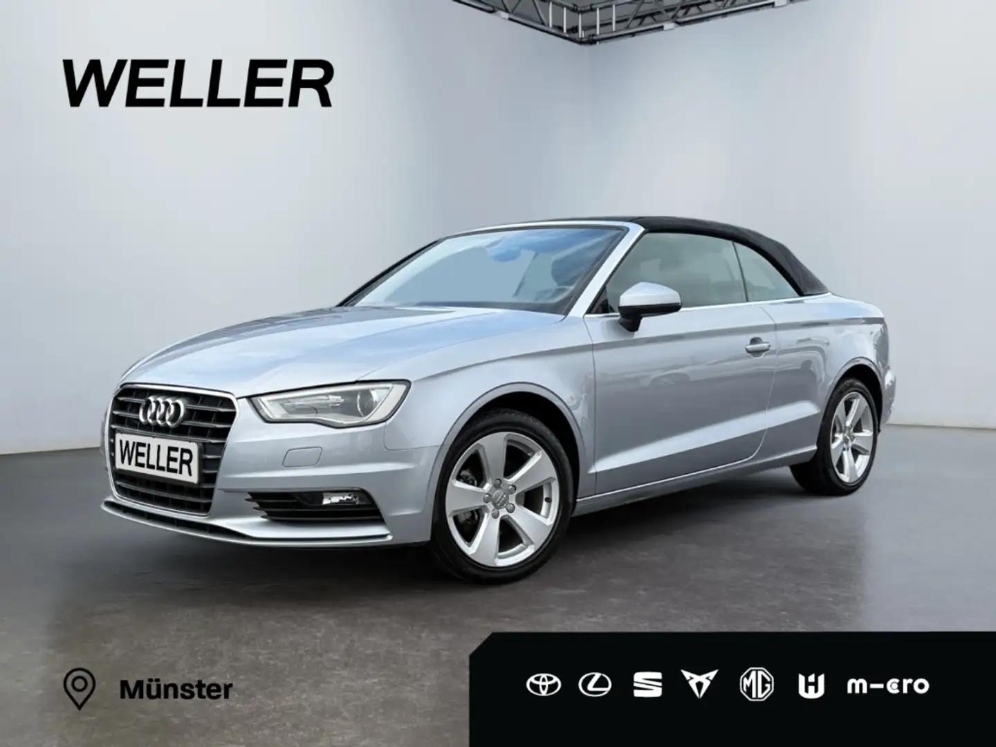 Audi A3 1.4 TFSI Cabrio  *Alcantara*SHZ*PDC*Sportfahrw* Silber - 1