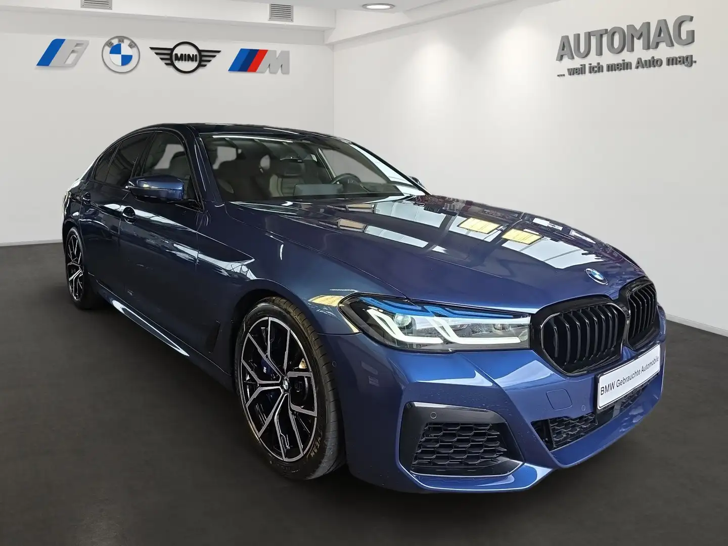 BMW M5 50i xDrive Laser*HeadUp*Drive Assist Prof*Gestik*a Blau - 2