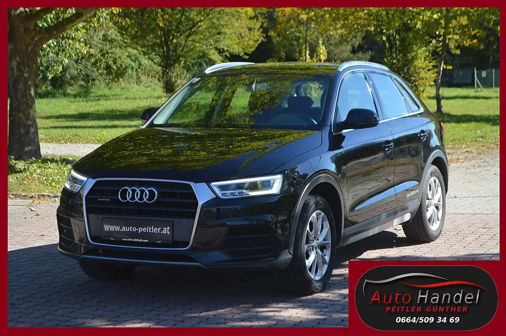 Audi Q3 2,0 TDI quattro+Xenon+SHZ+PDC Schwarz - 1