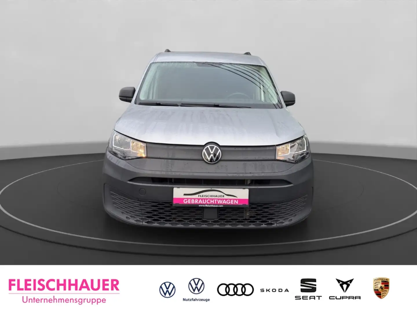 Volkswagen Caddy Cargo 2.0 TDI AHK+Klima+GRA+DAB+Telefon Silber - 2