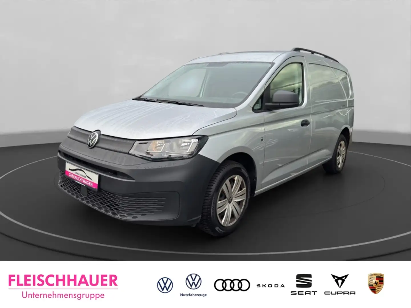 Volkswagen Caddy Cargo 2.0 TDI AHK+Klima+GRA+DAB+Telefon Silber - 1