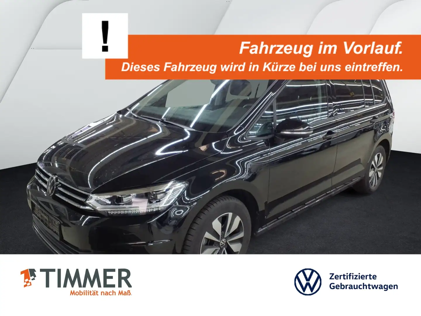 Volkswagen Touran 1.5 TSI DSG GOAL +7-Sitz +AHK +IQ.LIGHT +ACC +VIR Schwarz - 1