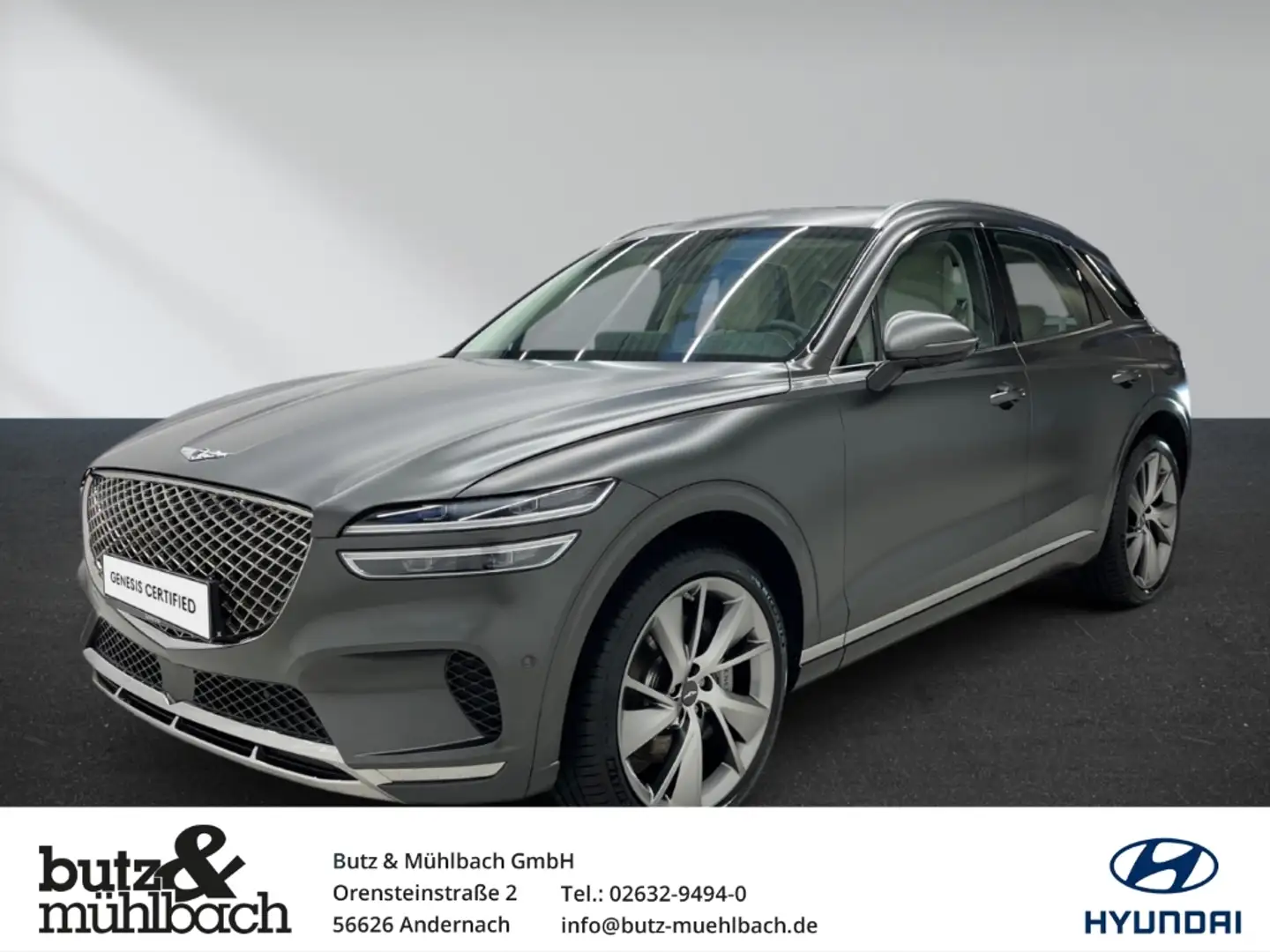 Genesis GV70 Luxus 4WD AD El. Panodach Memory Sitze LED ACC El. Grau - 1