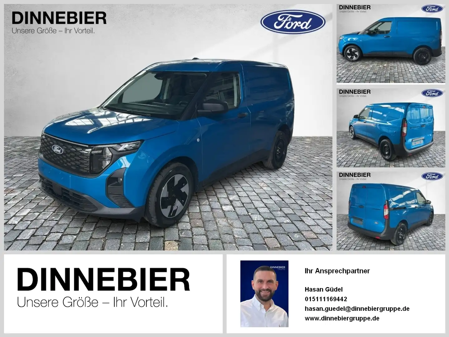 Ford Transit Courier Kasten LKW Trend 100 kW Bleu - 1