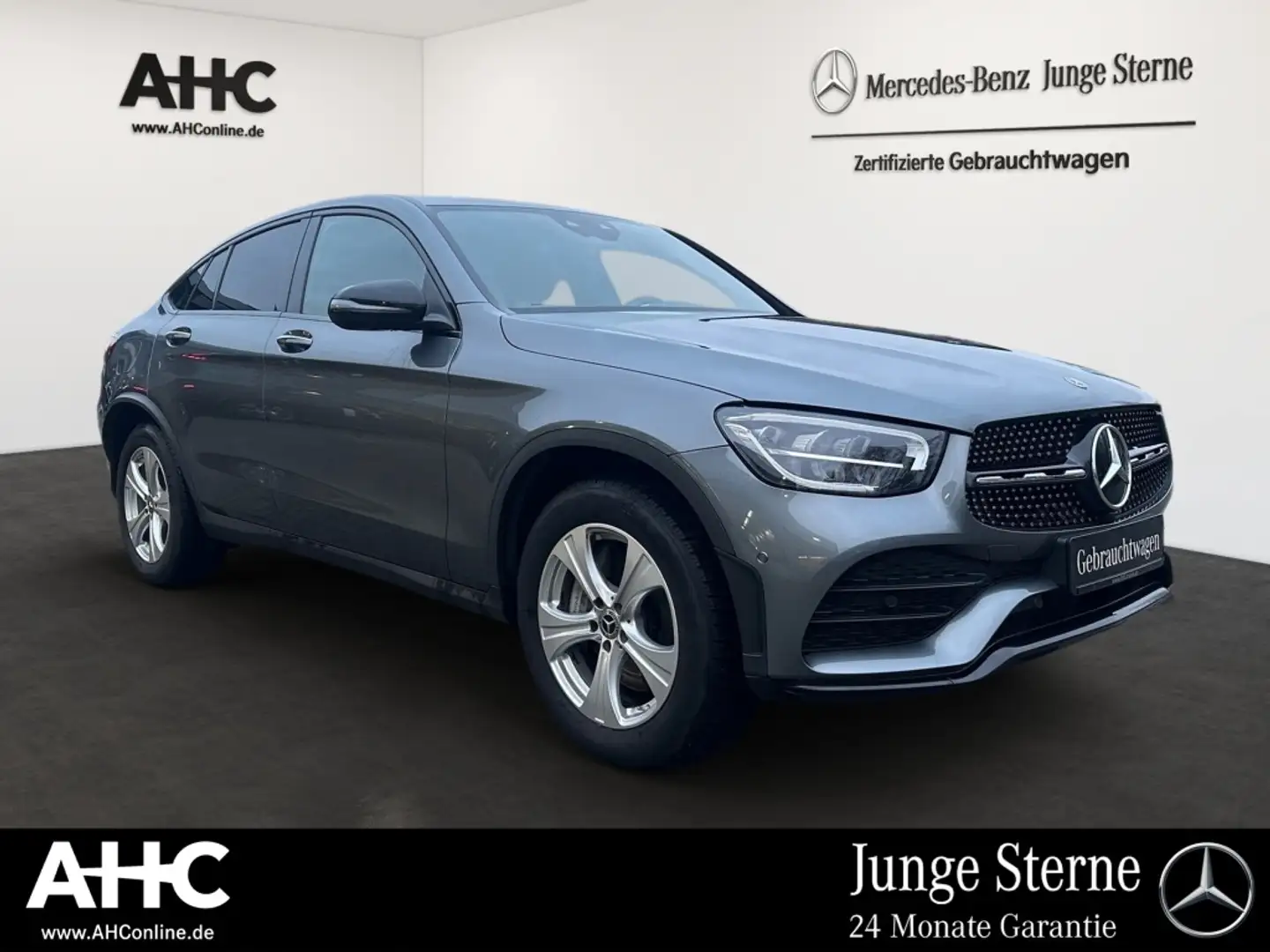 Mercedes-Benz GLC 400 d 4M Coupé AMG AHK SDHZ Airmatic 360° Grau - 2