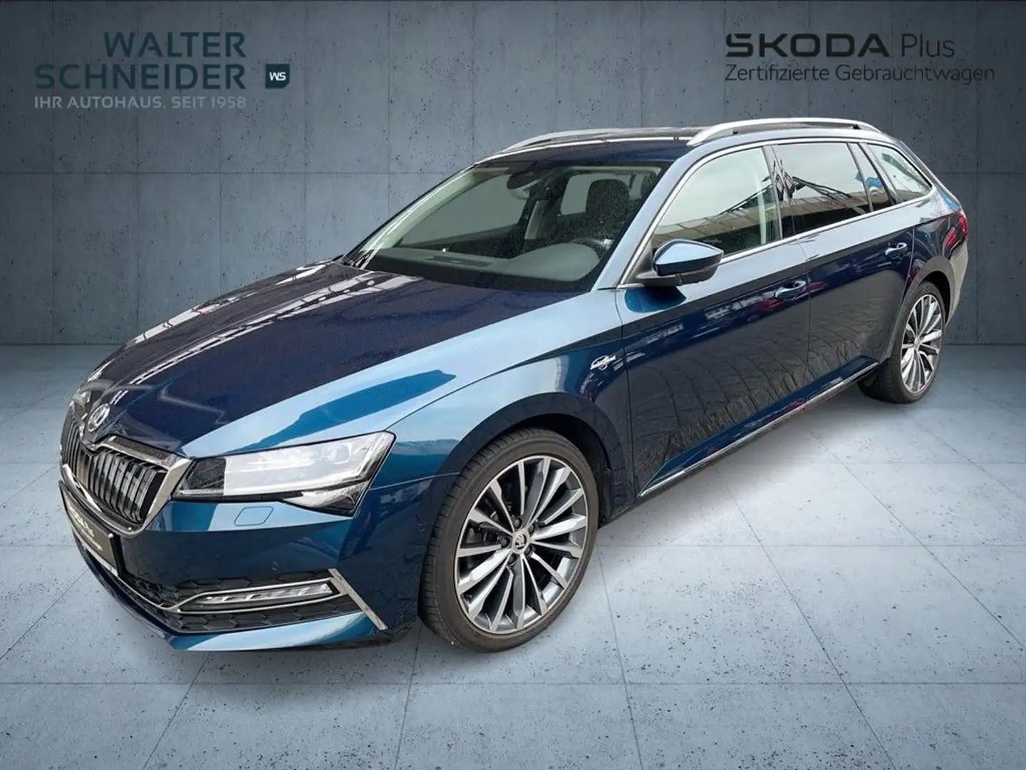 Skoda Superb Combi 1.4 TSI DSG iV L&K LED Navi AHK Blau - 2