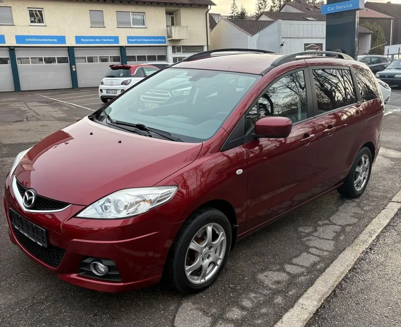 Mazda 5 Lim. 2,0 EXCLUSIVE **KLIMA**7-SITZE**TÜV-NEU Rot - 2